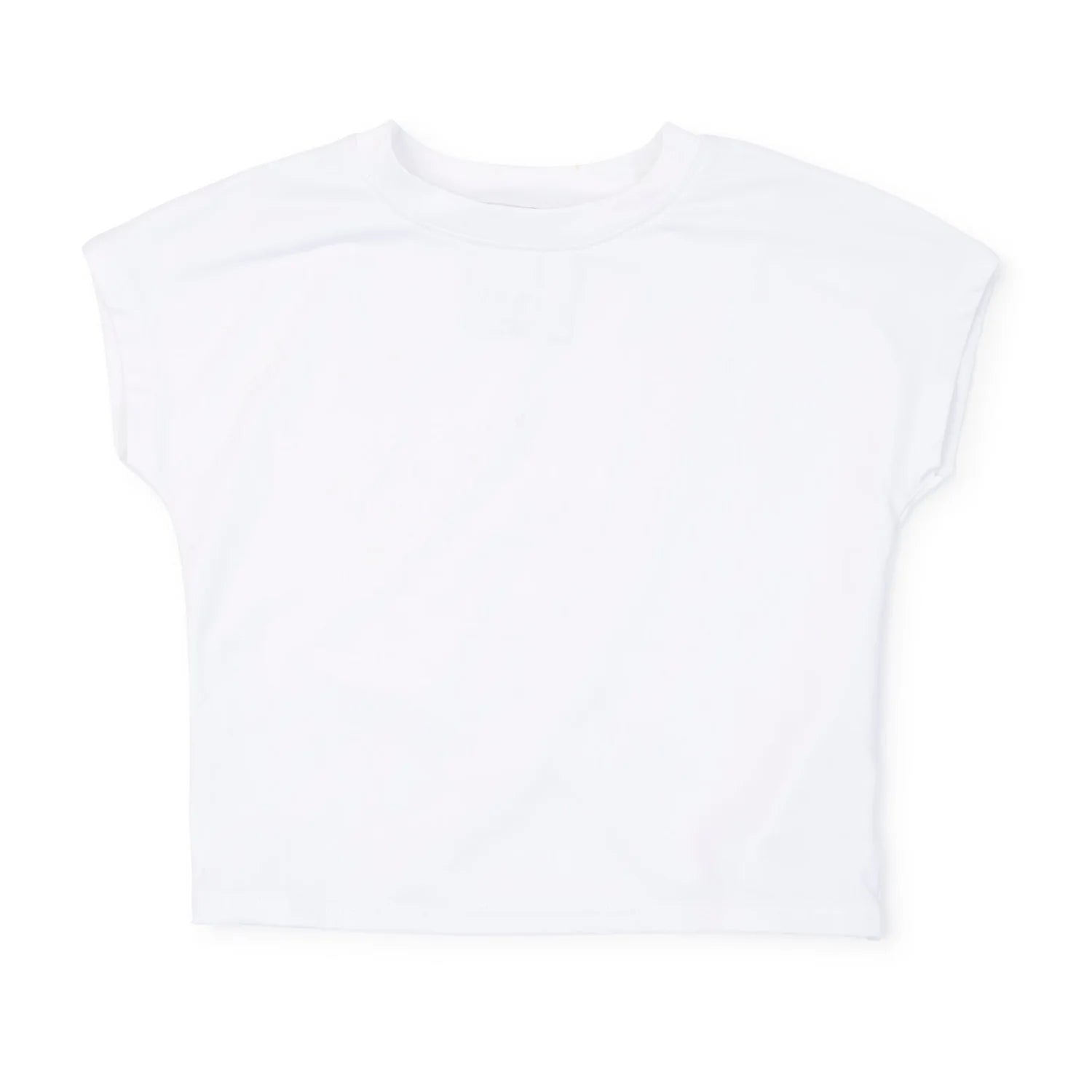 Lila and Hayes Sloane Girls' Short Sleeve Performance Top- White