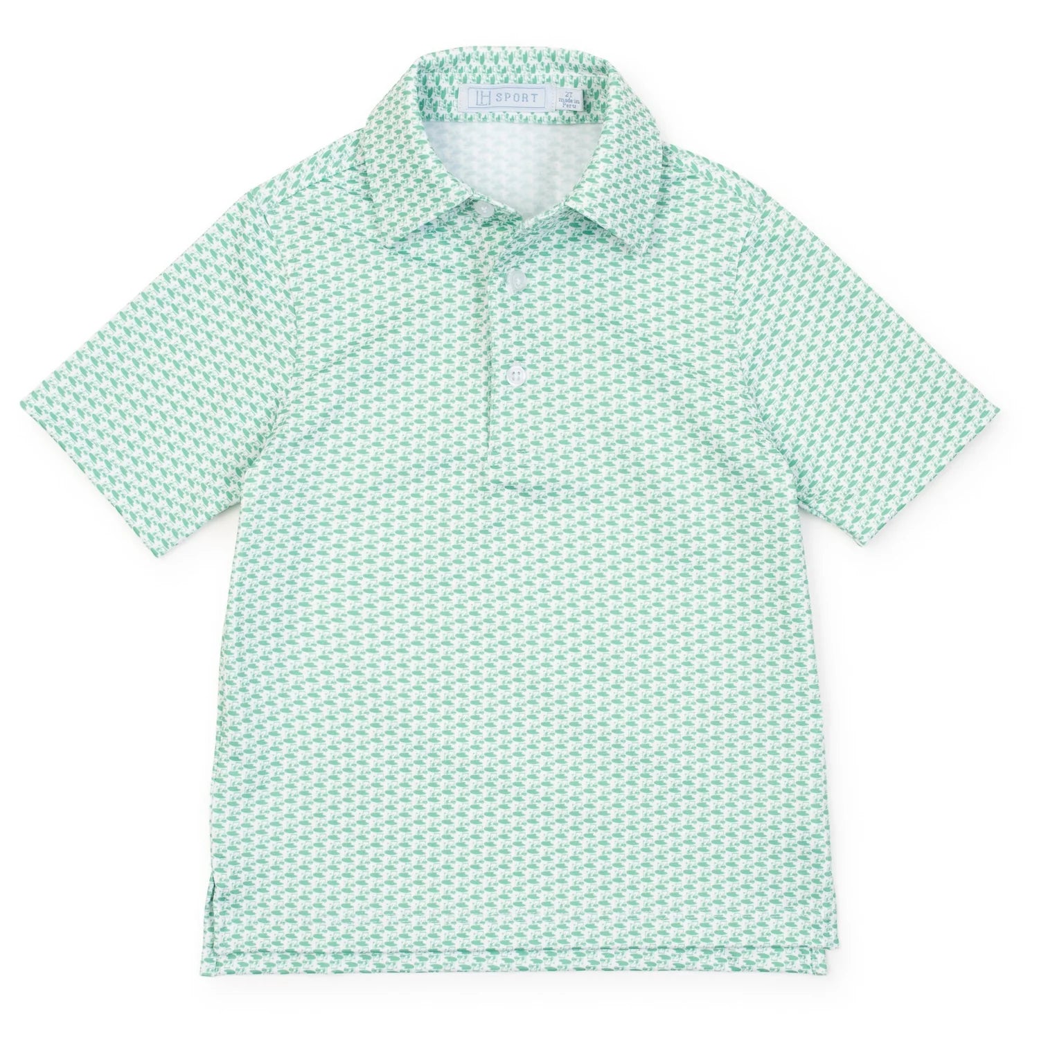 Lila and Hayes Will Performance Polo - Golf Tourney Classic Green