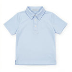 Lila and Hayes Will Performance Polo - Light Blue