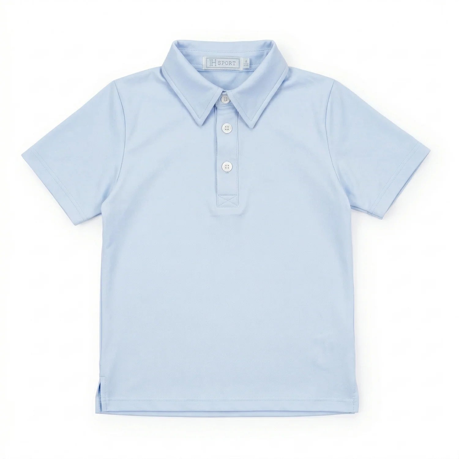 Lila and Hayes Will Performance Polo - Light Blue