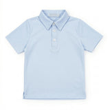 Lila and Hayes Will Performance Polo - Light Blue