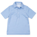 Lila and Hayes Will Performance Polo - Rambler Blue