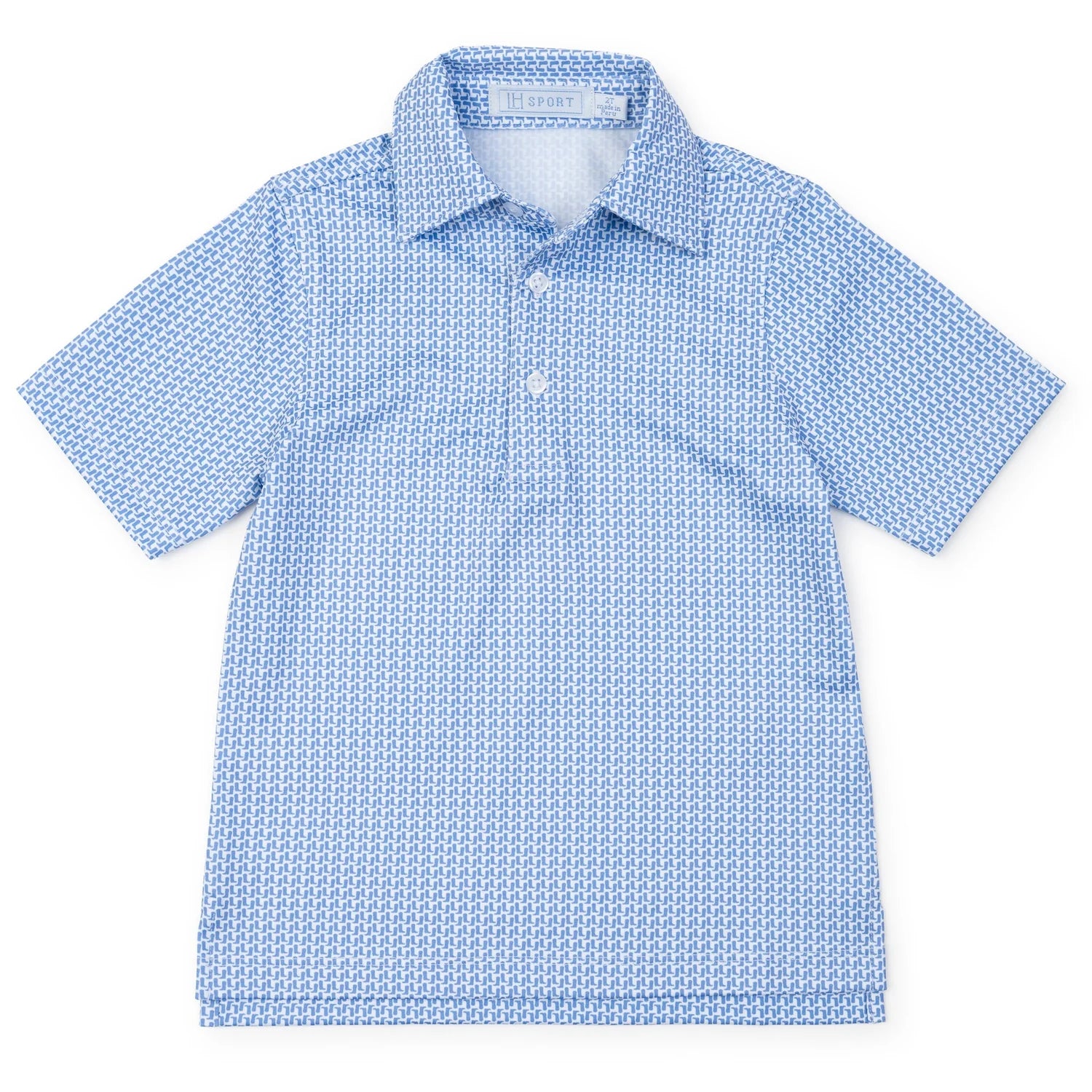 Lila and Hayes Will Performance Polo - Rambler Blue