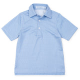 Lila and Hayes Will Performance Polo - Rambler Blue
