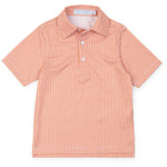 Lila and Hayes Will Performance Polo - Rambler Orange