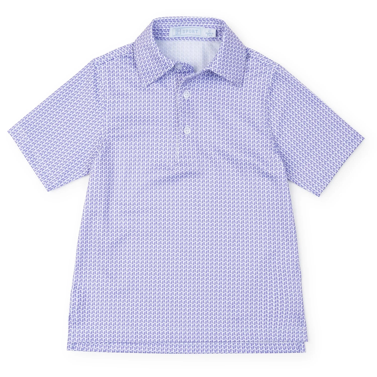 Lila and Hayes Will Performance Polo - Rambler Purple