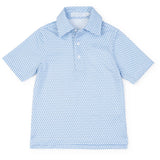 Lila and Hayes Will Performance Polo - Fetch Classic Blue