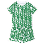 Lila and Hayes Charles Boys' Short Set - Pep Rally Green