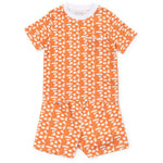 Lila and Hayes Charles Boys' Short Set - Pep Rally Orange