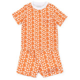 Lila and Hayes Charles Boys' Short Set - Pep Rally Orange