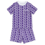 Lila and Hayes Charles Boys' Short Set - Pep Rally Purple