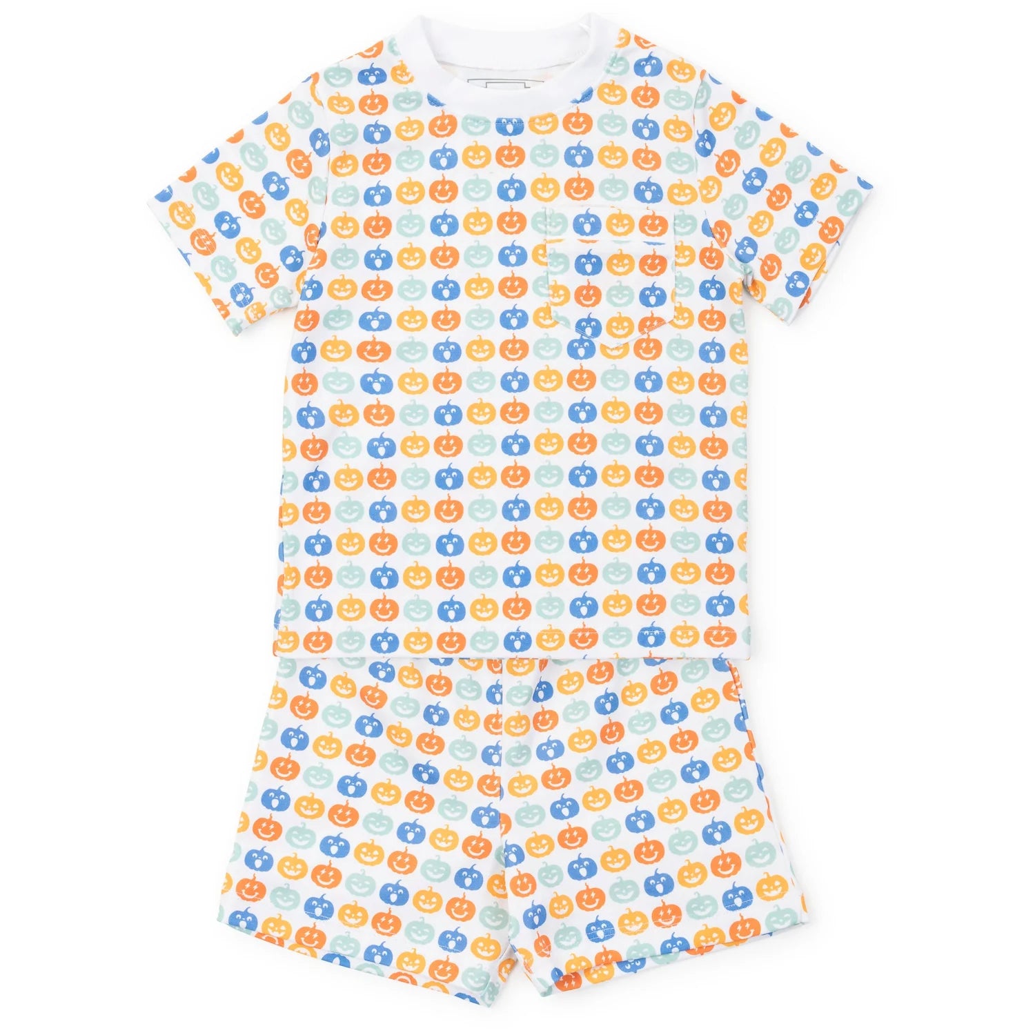 Lila and Hayes Charles Boys' Short Set - Preppy Pumpkins