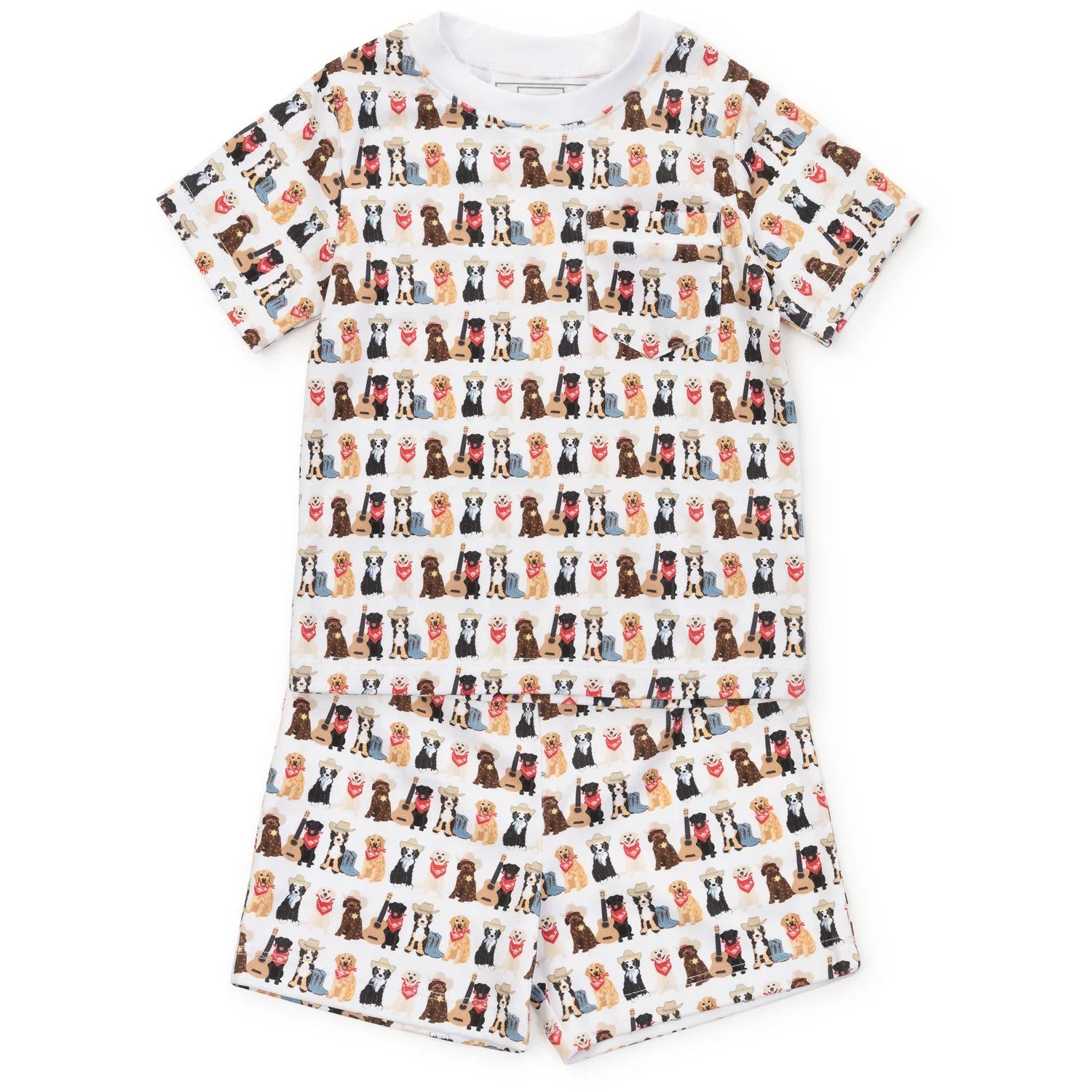 Lila and Hayes Charles Boys' Short Set - Western Pups