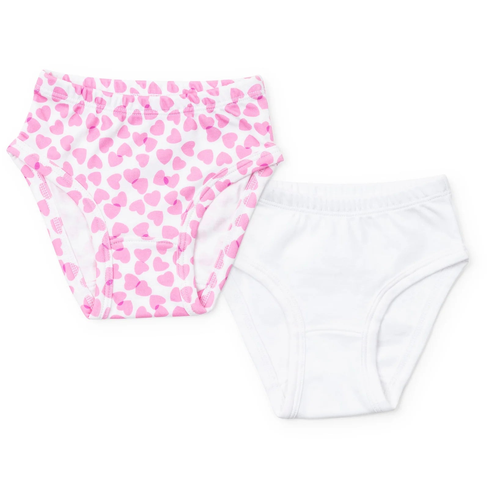 Lila and Hayes Lauren Girls' Underwear Set - Confetti Hearts Pink/White