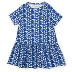 Lila and Hayes Lottie Girls' Dress - Pep Rally Blue