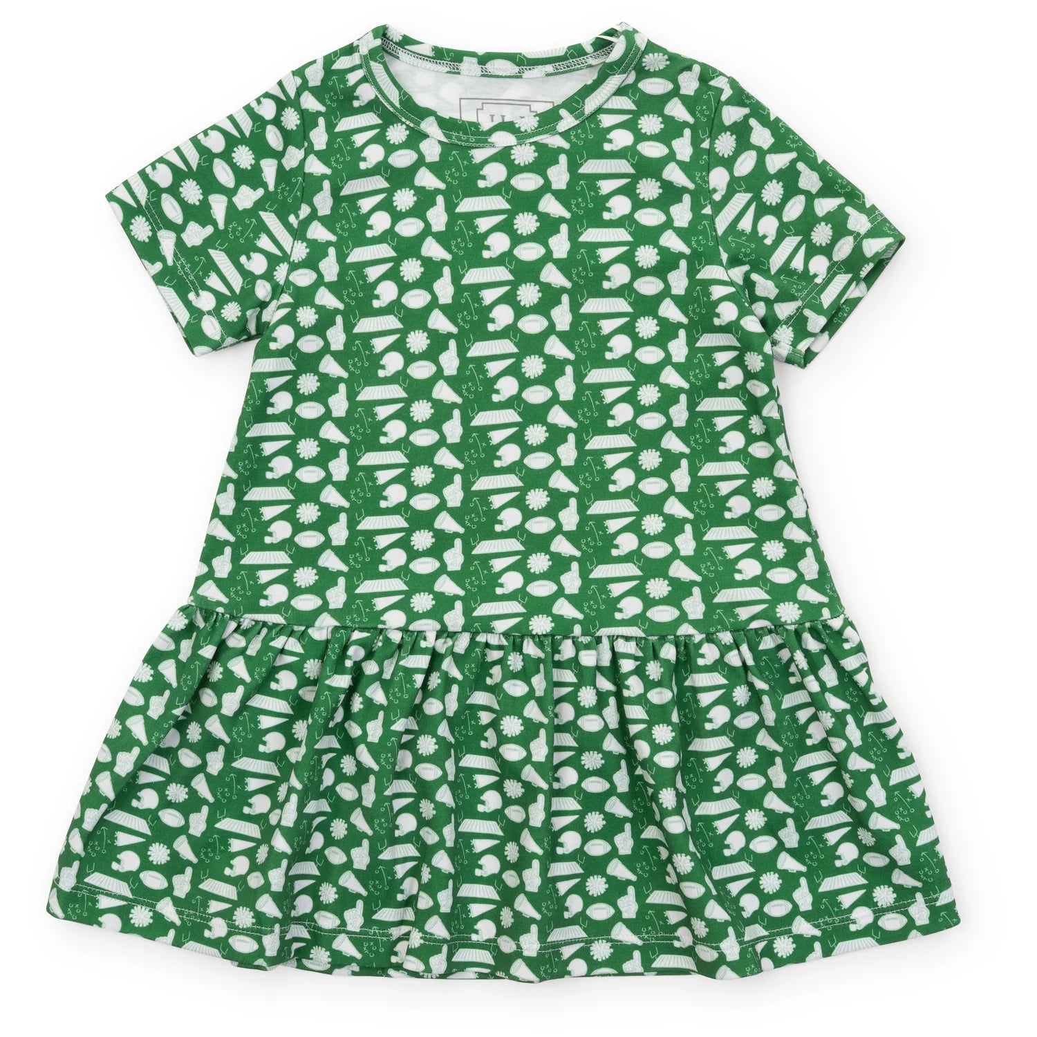 Lila and Hayes Lottie Girls' Dress - Pep Rally Green
