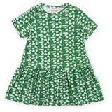 Lila and Hayes Lottie Girls' Dress - Pep Rally Green
