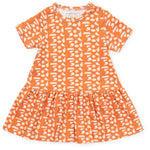 Lila and Hayes Lottie Girls' Dress - Pep Rally Orange