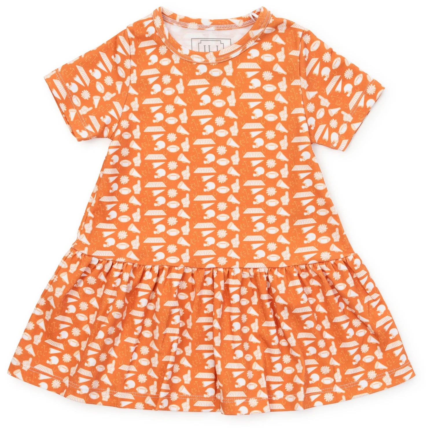 Lila and Hayes Lottie Girls' Dress - Pep Rally Orange