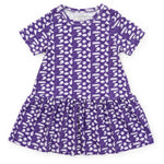 Lila and Hayes Lottie Girls' Dress - Pep Rally Purple