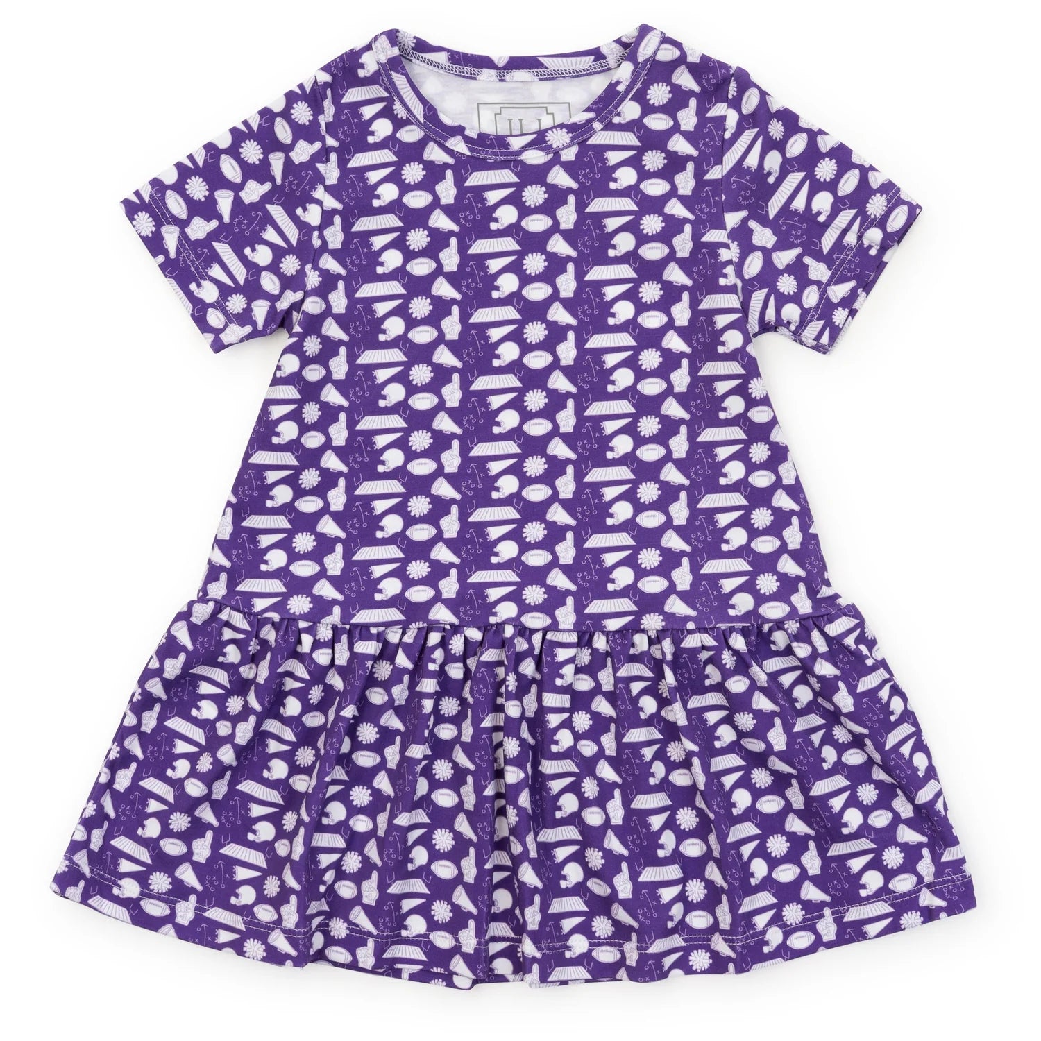 Lila and Hayes Lottie Girls' Dress - Pep Rally Purple