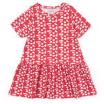 Lila and Hayes Lottie Girls' Dress - Pep Rally Red