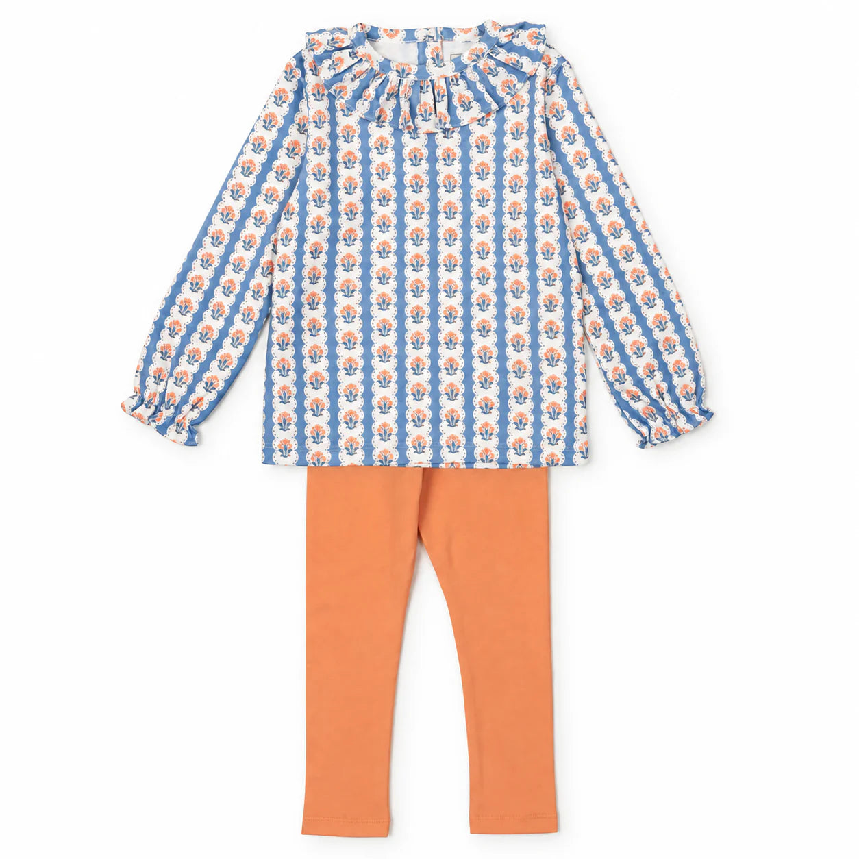 Lila and Hayes Lulu Girls' Legging Set - Harvest Ribbon Floral