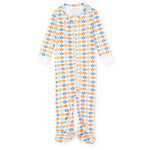 Lila and Hayes Parker Boys' Zipper Pajama - Preppy Pumpkin Cool