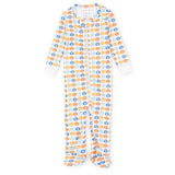 Lila and Hayes Parker Boys' Zipper Pajama - Preppy Pumpkin Cool