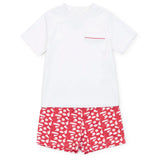 Lila and Hayes Walker Boys' Short Set - Pep Rally Red
