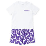 Lila and Hayes Walker Boys' Short Set - Pep Rally Purple