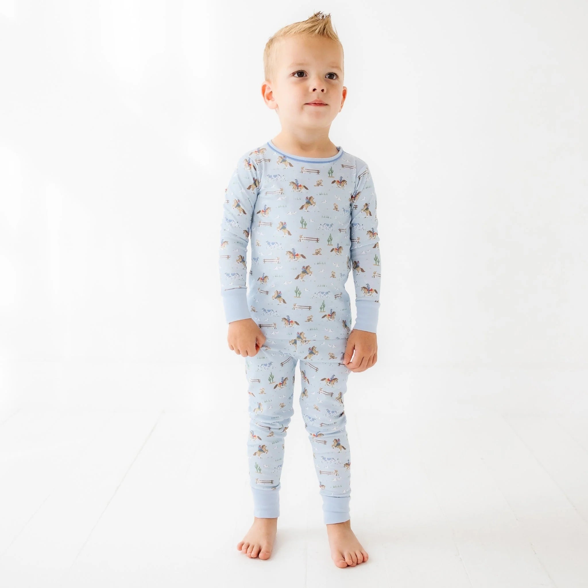 Luna and Arlo Little Wranglers Long Pajamas 