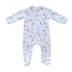 Luna and Arlo Little Wranglers Zip Footie