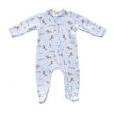 Luna and Arlo Little Wranglers Zip Footie