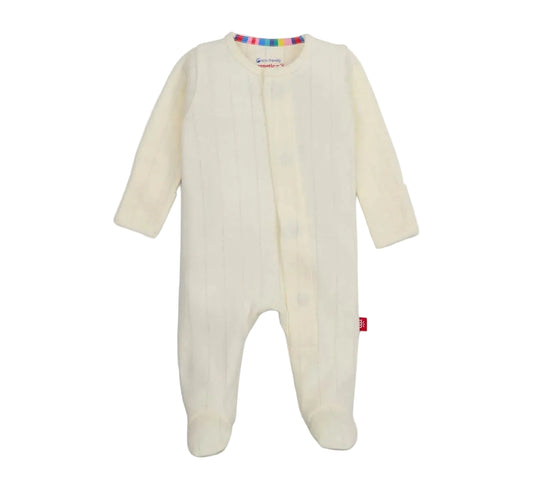 Magnetic Me Magnetic Footie- Tofu Love Lines Pointelle