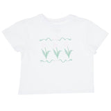 Azarhia Easter Tulips Boxy Tee- White