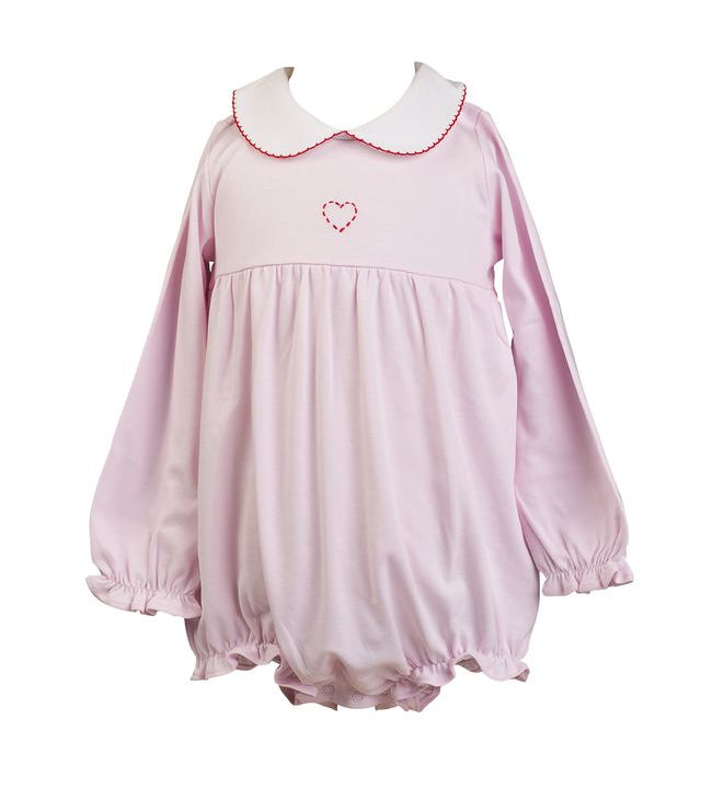 Embroidered Heart Girl Bubble 