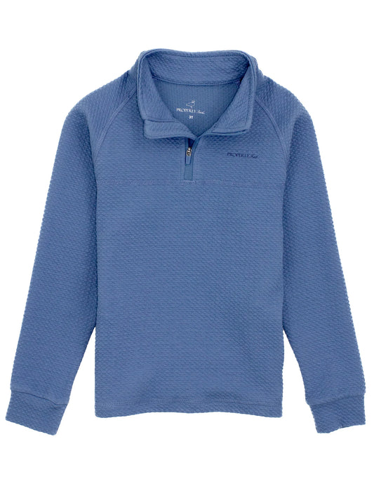 Properly Tied Boys Palmetto Pullover - Denim Blue