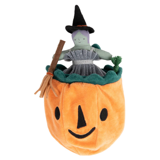 Pumpkin Witch Mini Doll