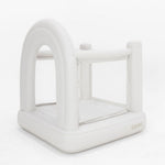 White inflatable arch on a white background