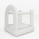 White inflatable arch on a white background