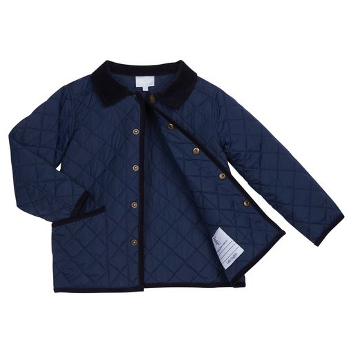 Little English Classic Quilted Jacket - Navy
