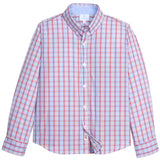 Little English Button Down Shirt - Patriotic Plaid
