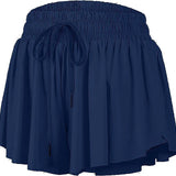 Azarhia Navy Flowy Shorts