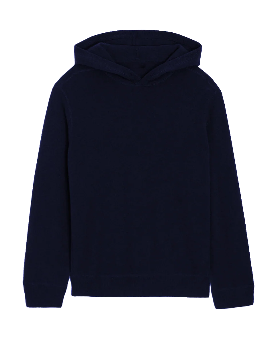 Cadets Cotton Cashmere Knit Hoodie- Northampton Navy
