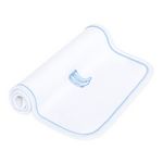 Magnolia Baby Darling Cowboy Boots Burp Cloth- Light Blue