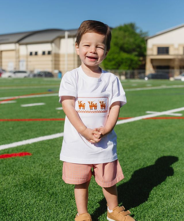 Smocked Longhorn Wyatt Short Set