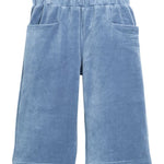Palazzo Pants- Dusty Blue Velour