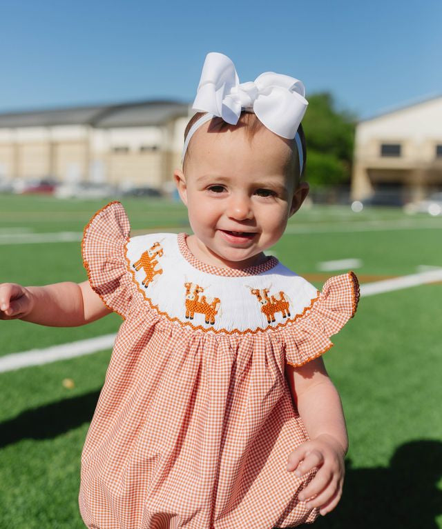 Smocked Longhorn Hallie Bubble