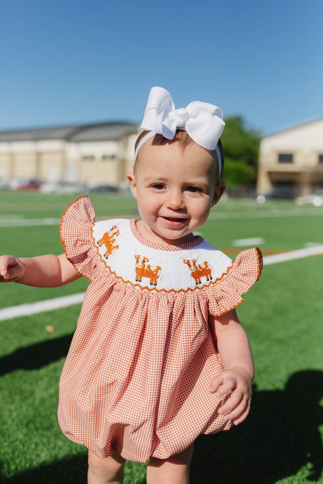 Smocked Longhorn Hallie Bubble